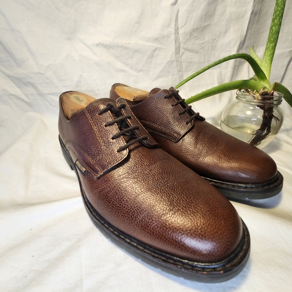 MEPHISTO MARLON BROWN LEATHER OXFORDS SHOES SIZE EUR 8.5/ US 9 EUC - Picture 1 of 8